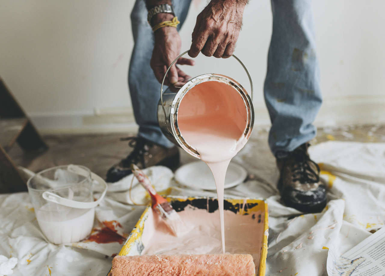 painting the walls pink