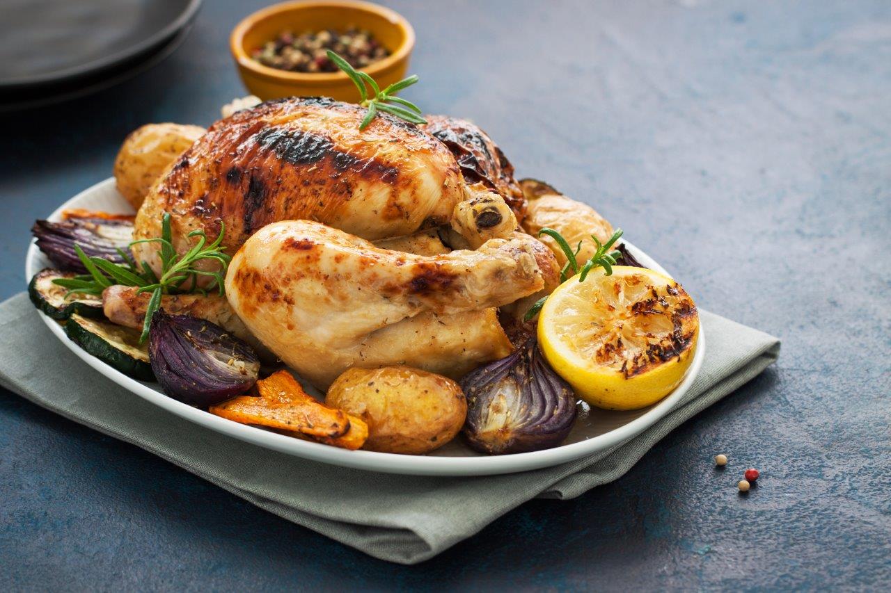 Juicy roast chicken