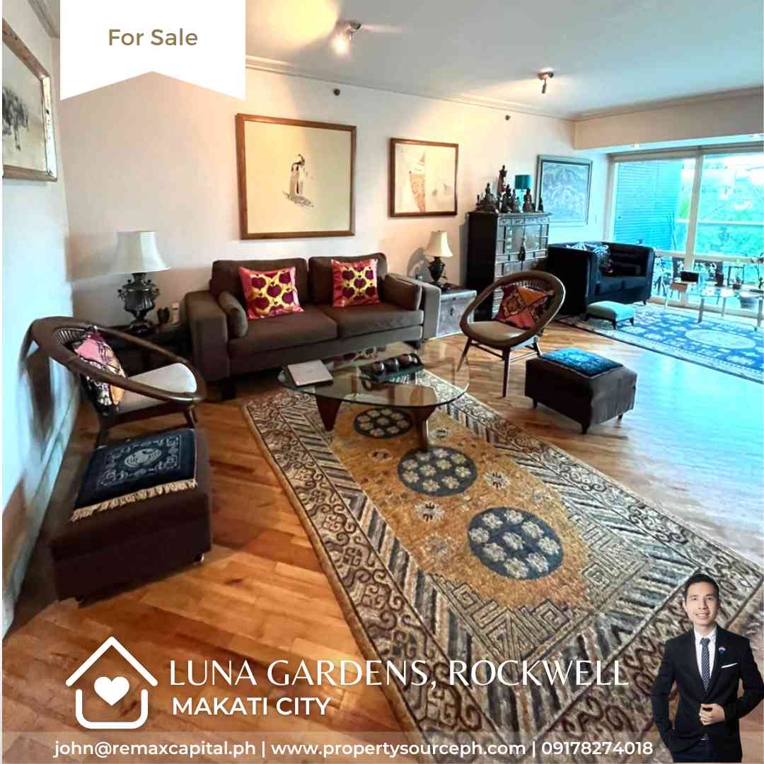 Luna Gardens, Rockwell Condo for Sale! Makati City Property Source PH