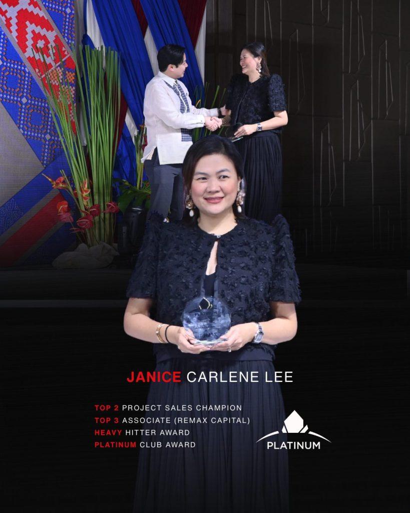 About 34 REMAX TEAM YU AWARDS Janice Carlene Lee 2