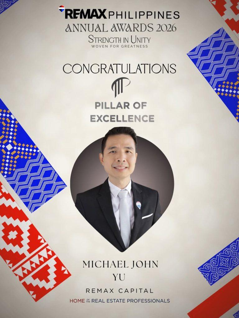 About 16 Michael John Yu 2026 REMAX Pillar of Excellence Award